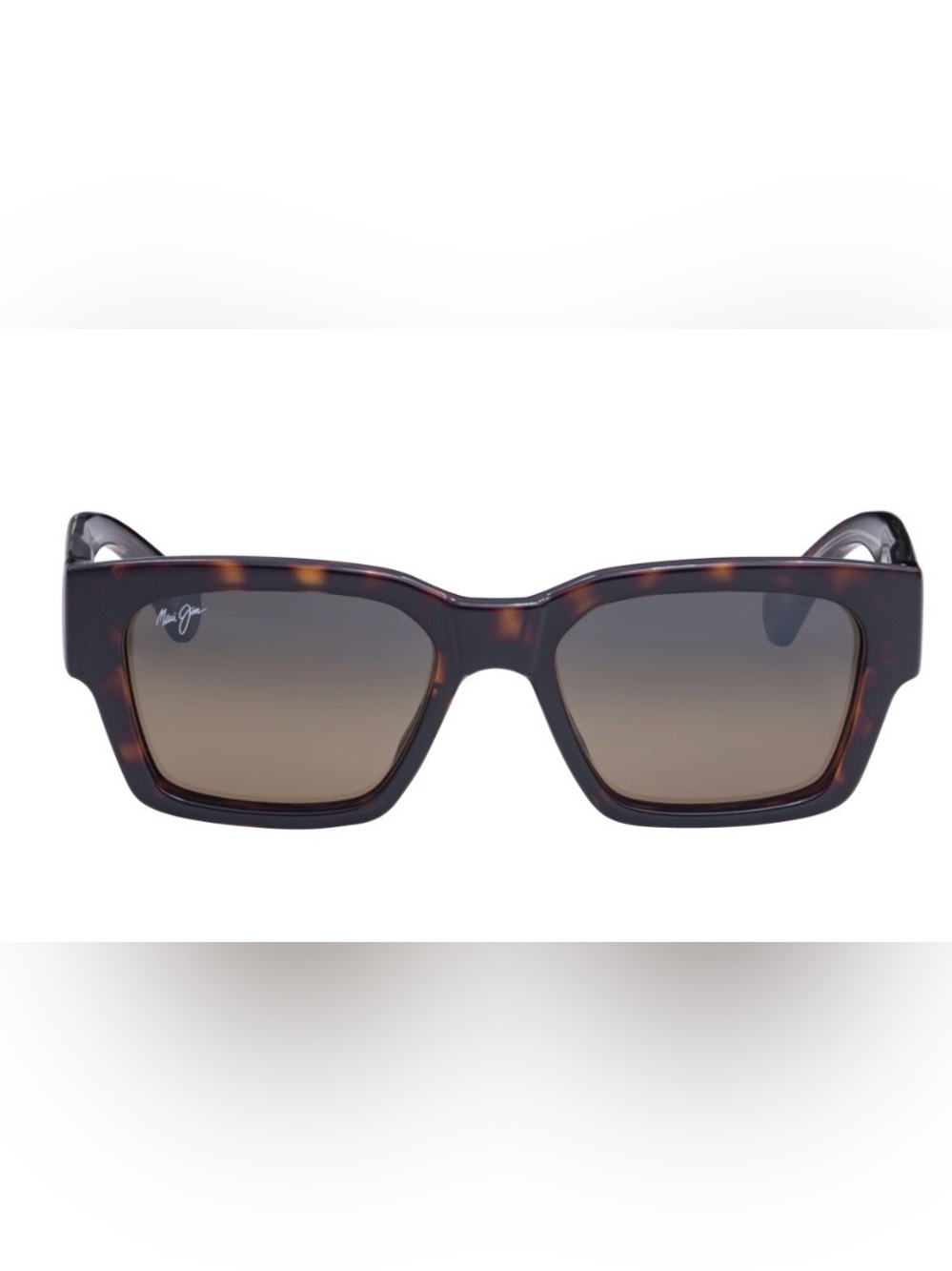 Maui Jim Kenui Men's Tortoise Square Sunglasses - Brown Gradient Lenses